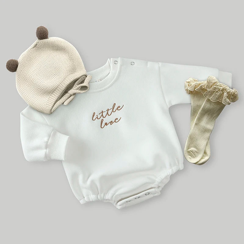 2024 New Style Unisex Baby Boy Girl Solid Cotton Short Sleeve Letter Romper Newborn Bodysuit Top Autumn Infant Jumpsuits Clothes