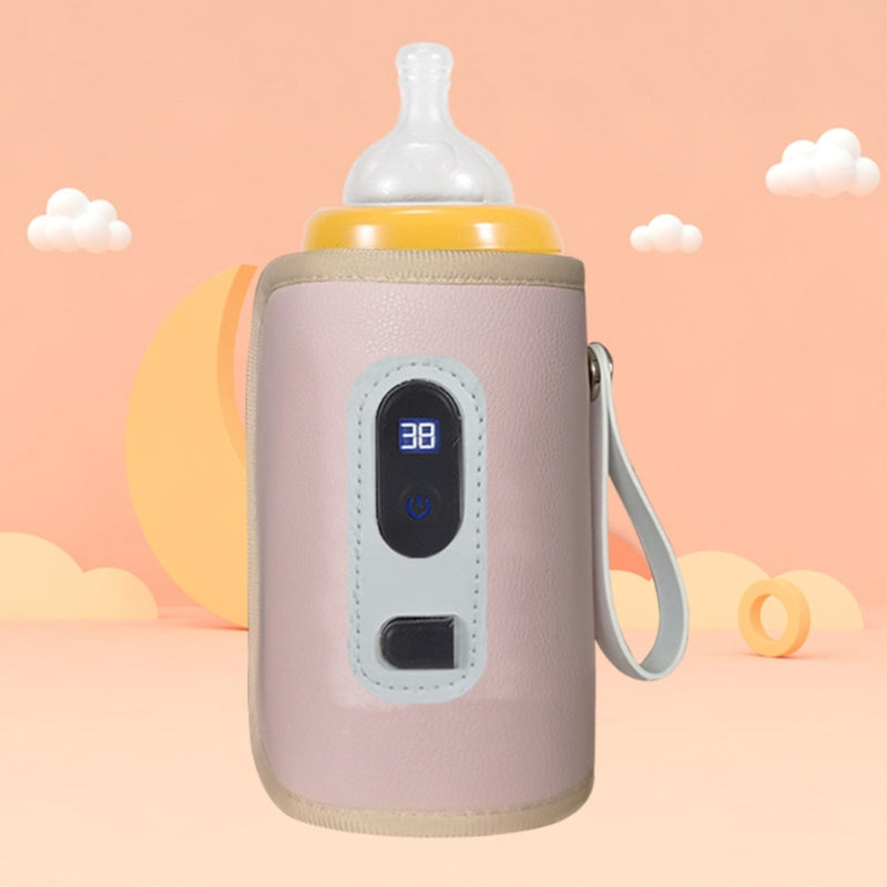 USB Milk Bottle Warmer Infant Bottle Portable Heat Keeper Formula Milk Travel Heating Sleeve for Baby Nursing Bottles