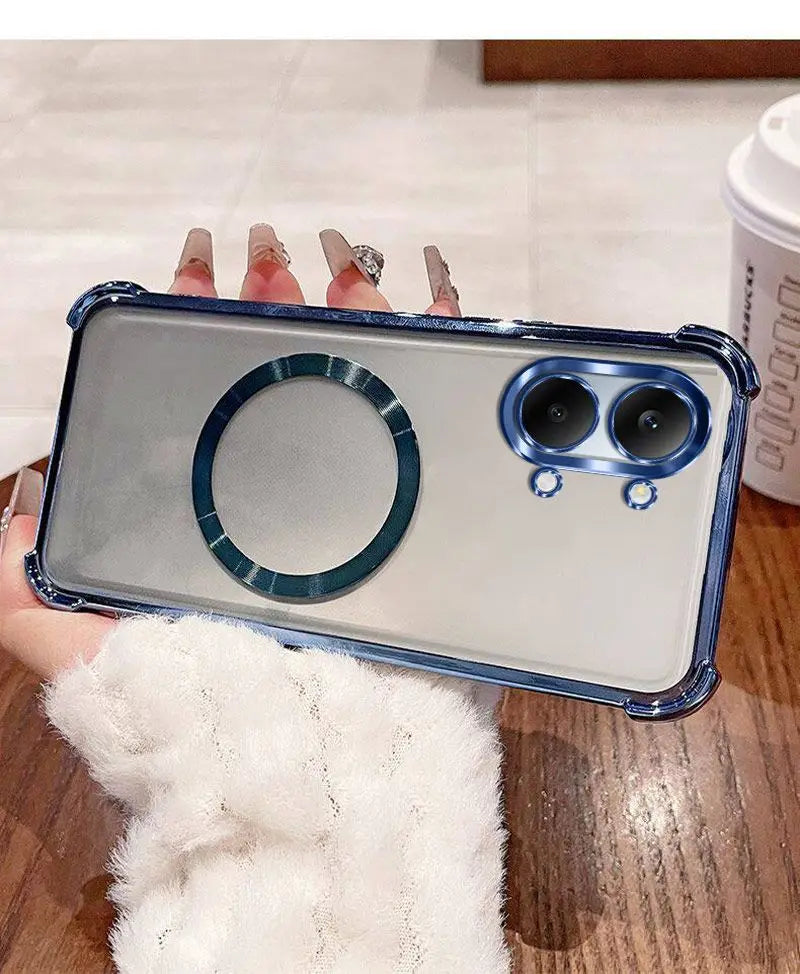 For POCO X8 Pro/X8 Pro Max Case Four-Corner Anti-Drop TPU CD Pattern Magnetic Ring Cover For Xiaomi Poco X8Pro Max Couple Funda
