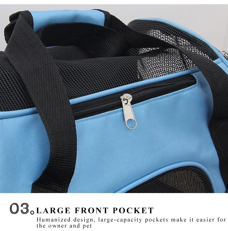 Outdoor Car Cat Travel Bag Portable Cat Carrier Dog Kitten Backpack Pet Handbag Breathable Mesh Cross Bag For Cat accessories