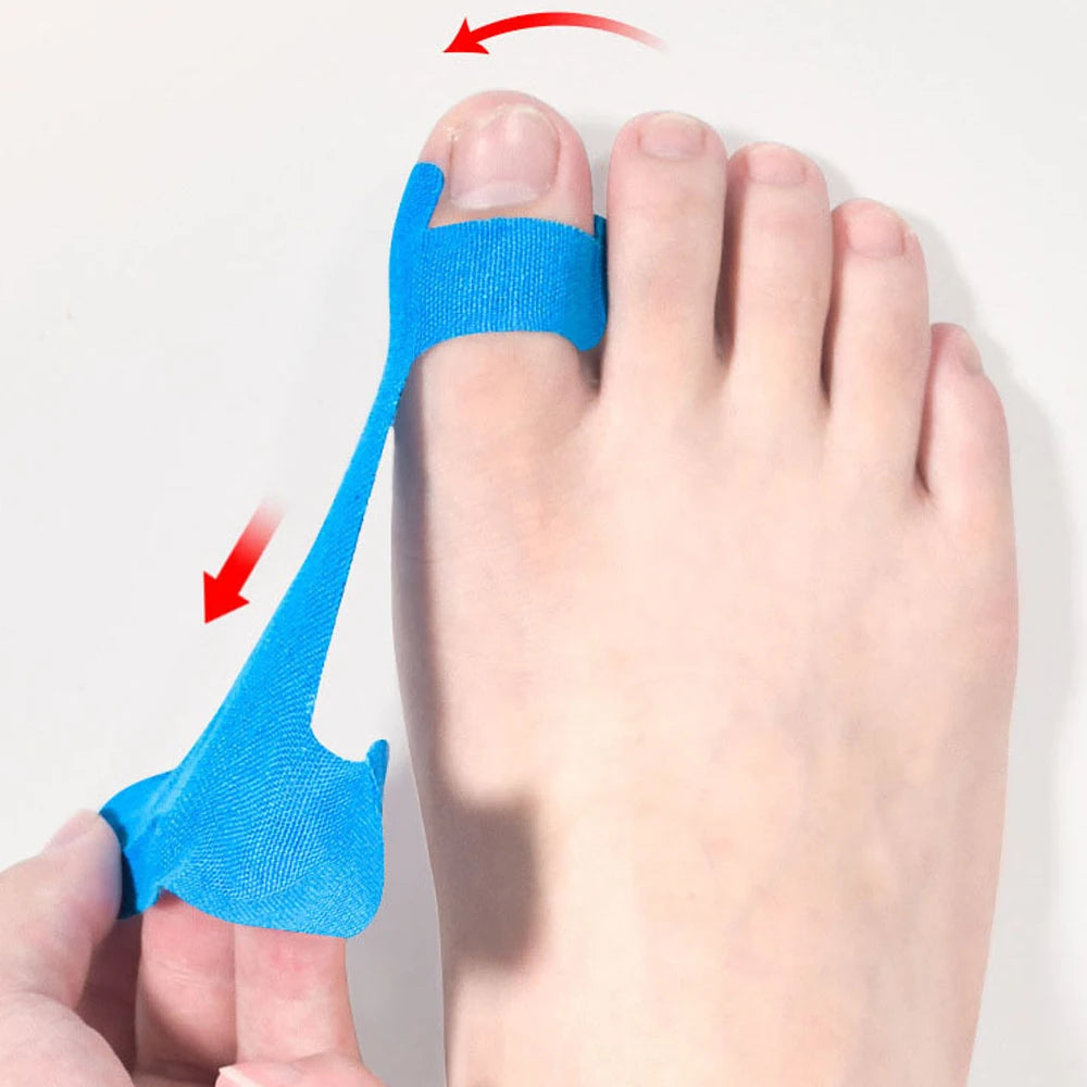 10PCS Bunion Corrector & Pain Relief Kinesiology Athletic Tape,For Bunions & Turf Toe,Big Toe Spacer/Separator/Straightener Tape