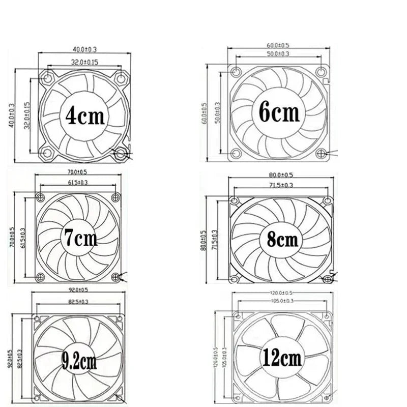 YTD248025S Server Cooling Fan 24V 8cm 80x80x25mm 0.30A 0.23A 0.35A High Air Flow CPU Welding Machine Inverter Cooler  New