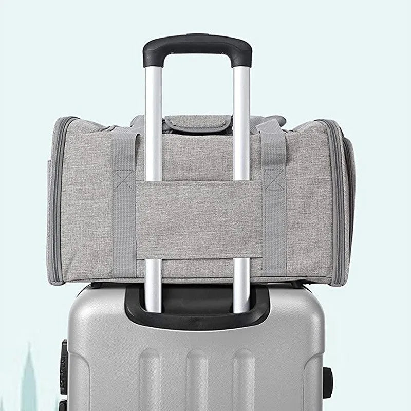 Airline Approved Pet Carrier for Cats & Dogs – Foldable Dog Bag with Soft Mat, Breathable Mesh Windows, Travel-Ready Cat Carrier