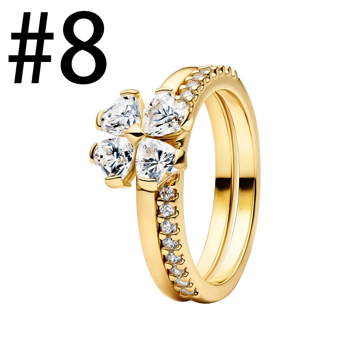 New 925 Sterling Silver Four Leaf Clover Flower Ear Stud Ring Pendant Bead fit DIY Women's Bracelets Necklaces Jewelry Gifts