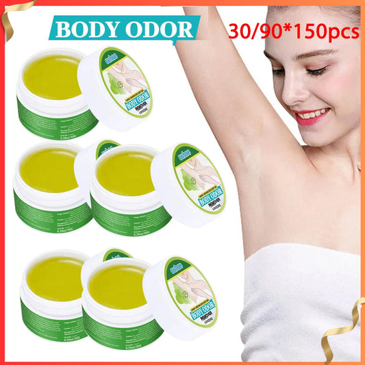 1/3/5pcs Natural Extract Plant Underarm Deodorant Cream Summer Deodorant For Sweat And Odor Removal Bad Smell Treatment 10g