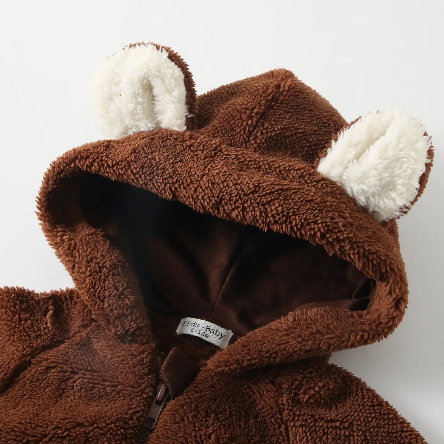 Sanlutoz Winter Fleece Thickened Zipper Toddler Long Sleeve Jumpsuits Clothing Warm Baby Rompers Cute Animal Hooded