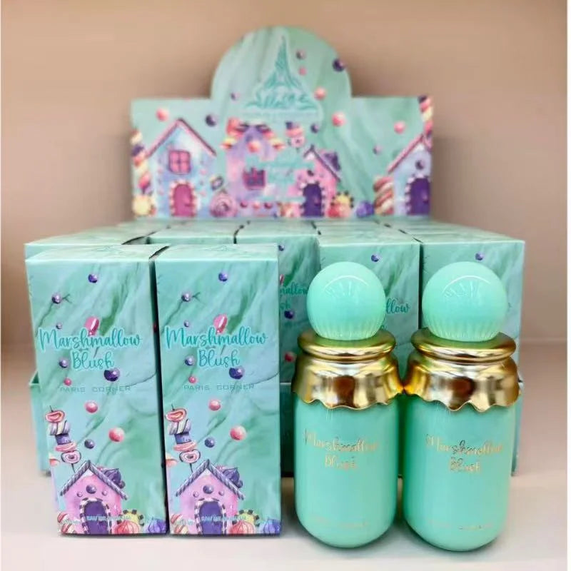 Fashion Elegant Sweet Marshmallow Blush Perfume Eau de Parfum Spray for Women Long Lasting Floral Fruity Gourmand Scent