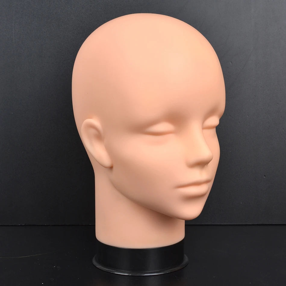 Mannequin Head Wig Stand With Adjustable Wig Tripod Stand Holder For Wigs Making Display With T Pins/Wig Cap Training Practice