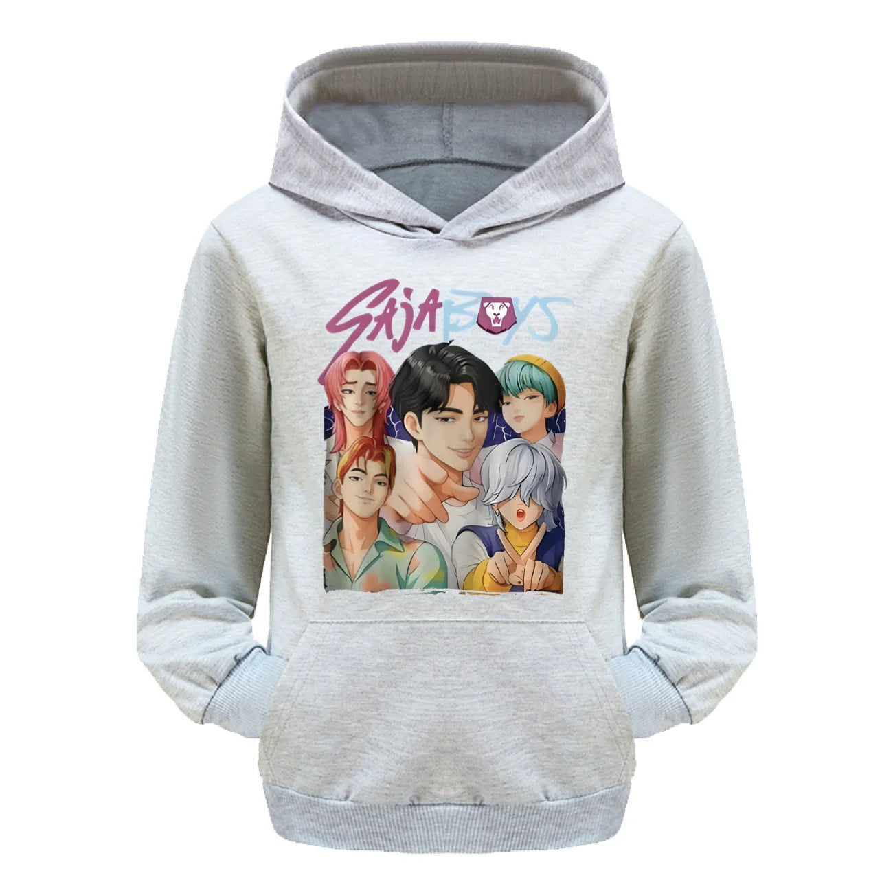 KPop Demon Hunters SAJABOYS Hoodie Kids Clothes Girls Clothing Fashion Teen Boy Clothes Spring Autumn Sweatshirt Children's Tops
