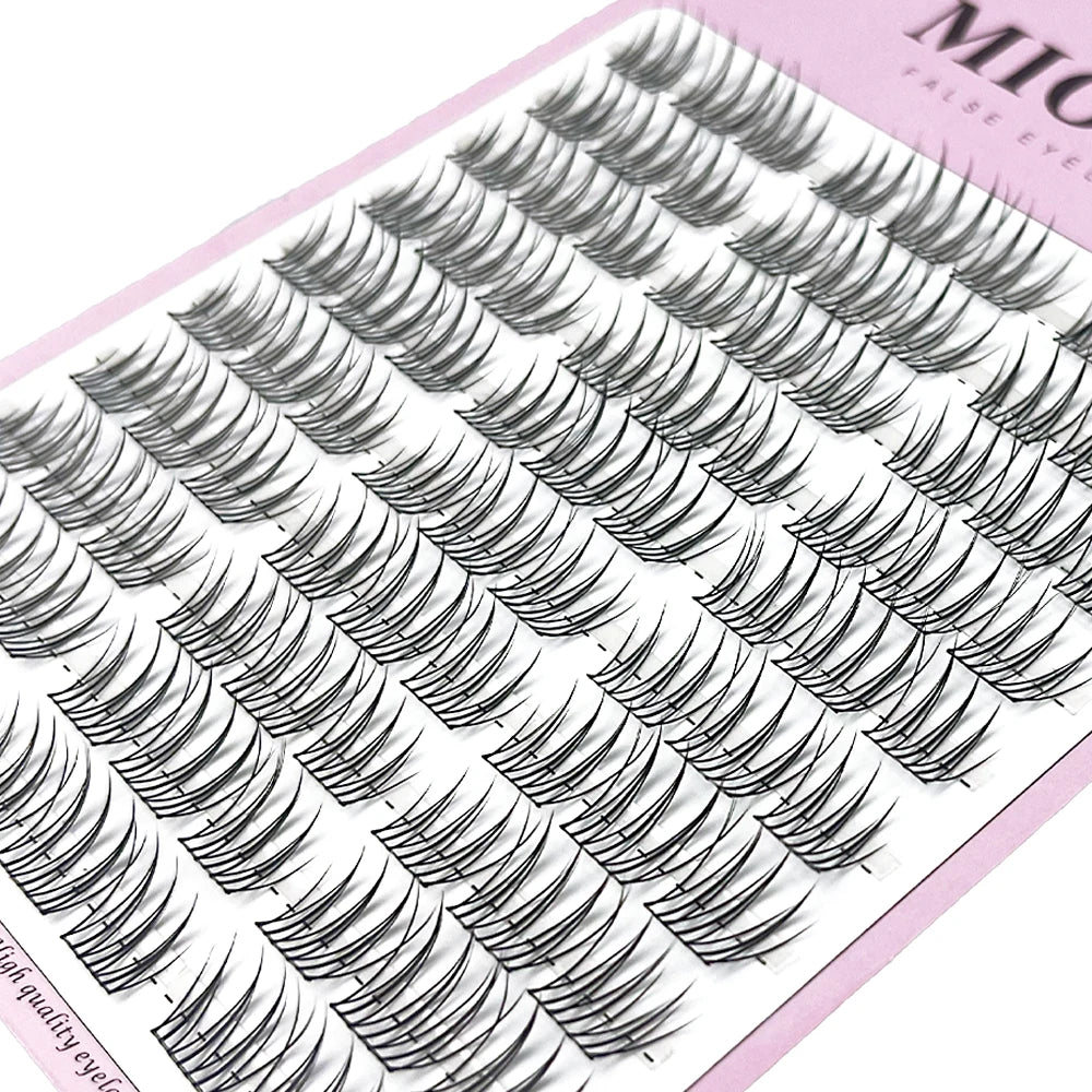 90 Bundles Mink Individual Cluster Lashes 3D Natural Russian Manga Eyelash Extensions DIY Makeup Tool for Women