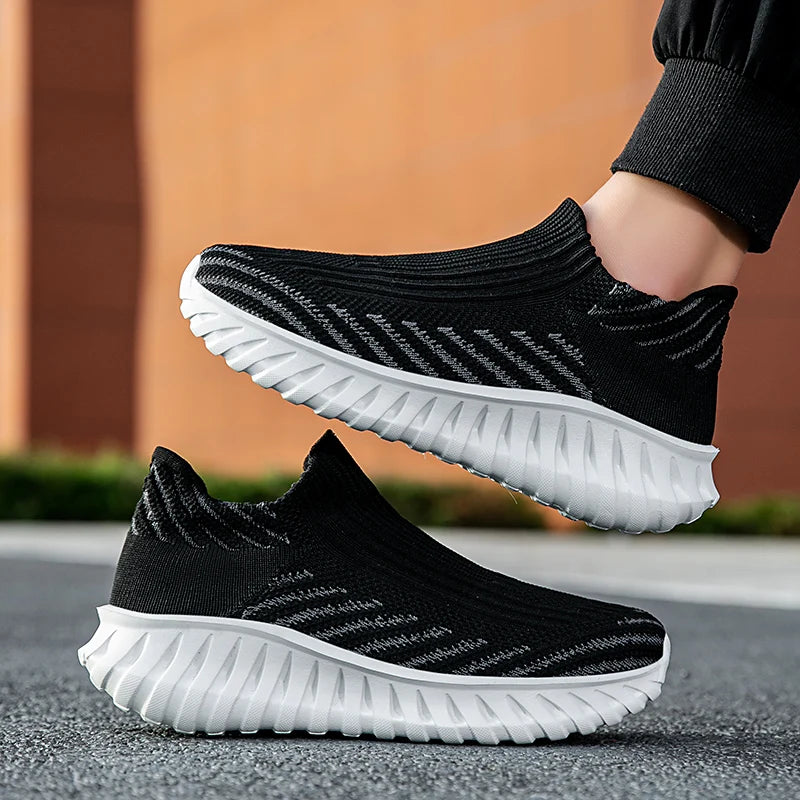 Men Sock Shoes Women Running Thick Sole Fashion Casual Sneakers Breathable Sport Shoes Couple Walking Fashion Sneakers Shoes