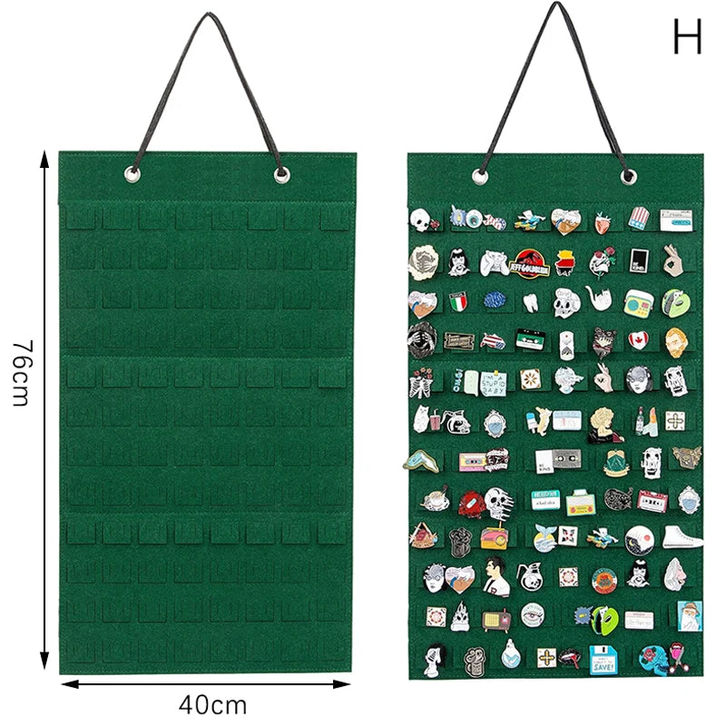 Earrings Hanging Organizer Wall Earring Holder Soft Felt Hanger For Jewelry Necklace Earring Ring Stud Display Holder
