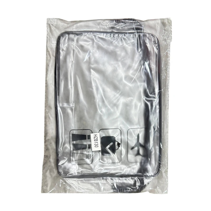【S】Large Capacity PVC Transparent Bag Portable Washing Bag Clear Tote Multi Pocket Handbag for Home Use Durable Material