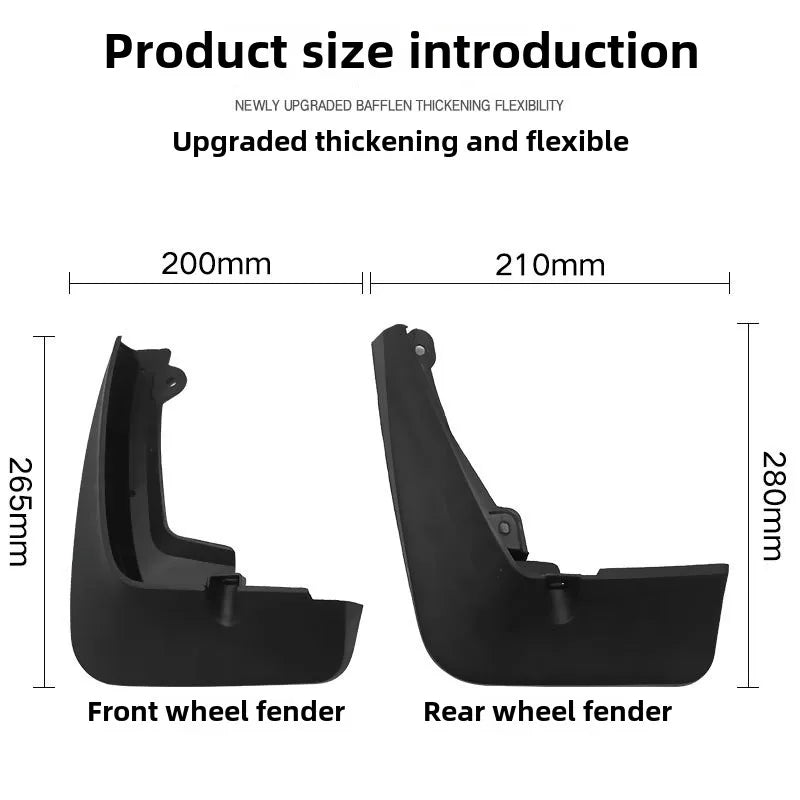 4Pcs for Renault Captur 2020~2024 Mudguards 2021 2022 Anti-splash Front Rear Wheel Fender Grade Mudflaps Accessories Car Styling
