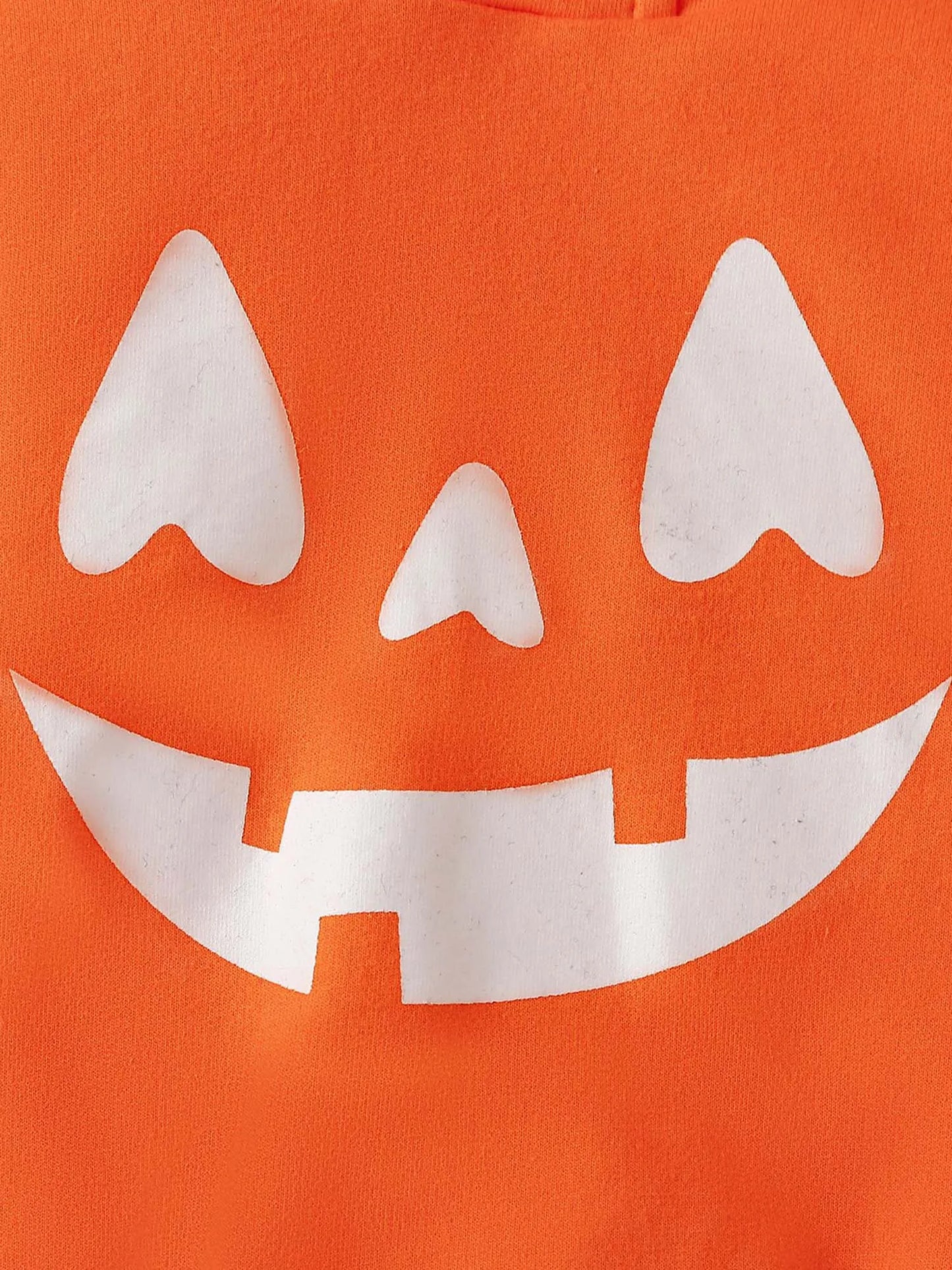 Infant Girls Halloween Theme Party Carnival Pumpkin Ghost Skeleton Cosplay Costume Skull Pumpkin Face Apparition Print Romper