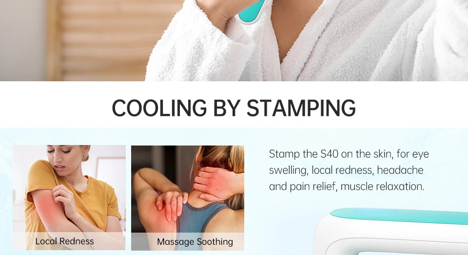 Face Ice Massager Cooler RollerIce Compress Hammer Skin Tighten Reduce Edema Shrink Pores Body Relax Cold Therapy Skincare Tools