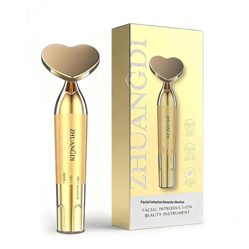 Electric Facial Beauty Devices Face Lifting Anti Wrinkle Facial Eye Massage With Face Cream Introducer Skin Rejuvenation