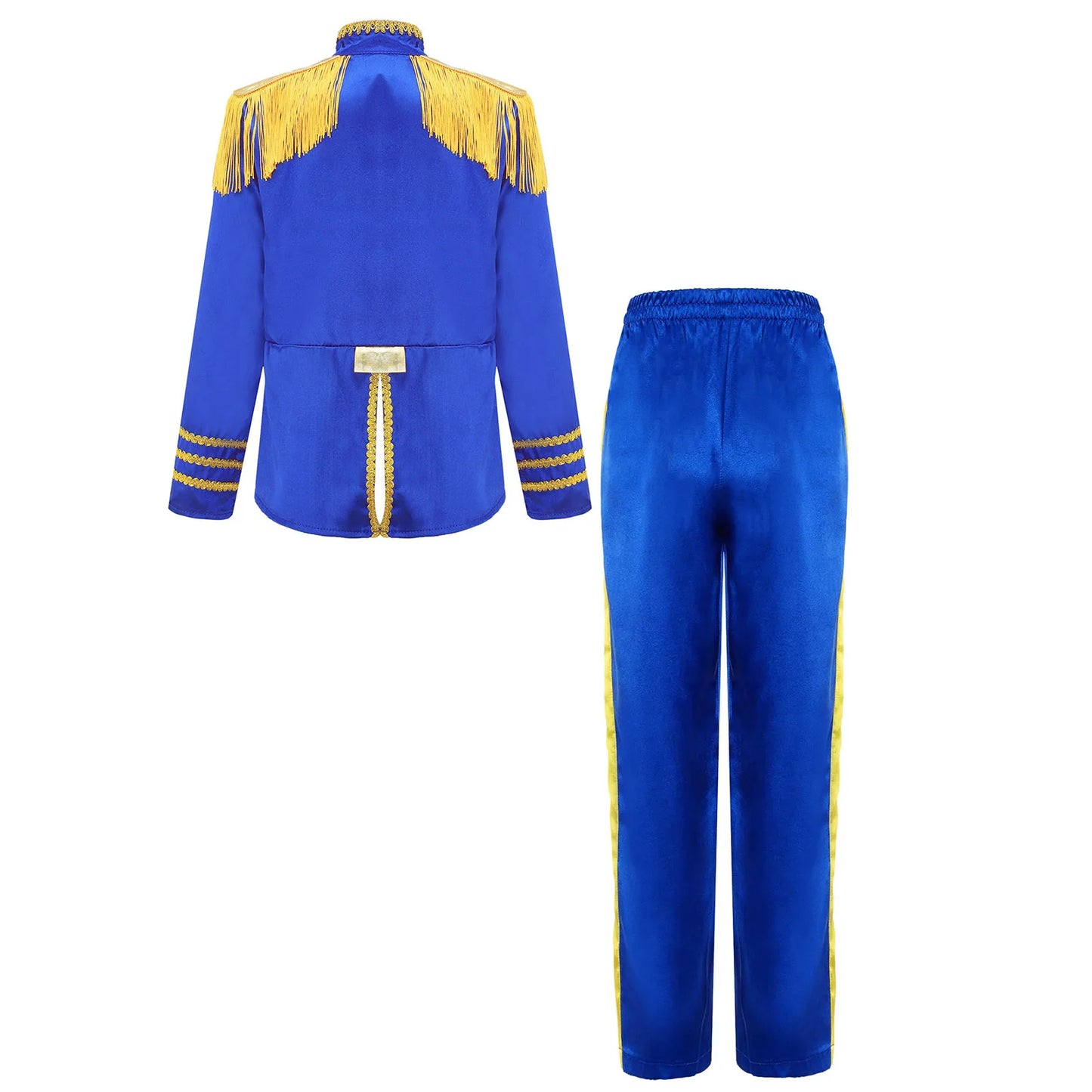 Kids Girls 60s Retro Hippie Rock Band Musician Costume Halloween Cosplay Carnival Party Circus Drummer Parade Tassel Jacket Coat
