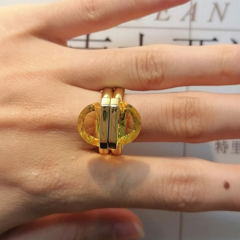 Rings Sales Trend Luxury Brand High Quality Jewelry Original Shiny Christmas Birthday Cocktail Party Engagement Gift for Women