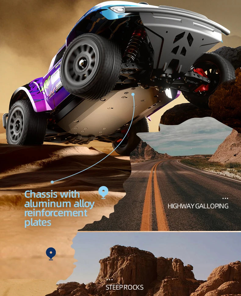 1/14 Q130 RC Car Desert  4WD Off-road Truck 2.4G High Speed Car Racing Drift Remote ControlVehicle Toys For Boys Children