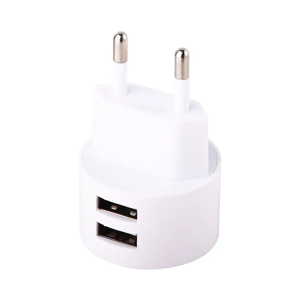 Quick Charge Travel Charger Dual USB Mini Adapter Min EU UK US Plug Mobile Phone Charger Wall Charger Dual Usb Round Charger