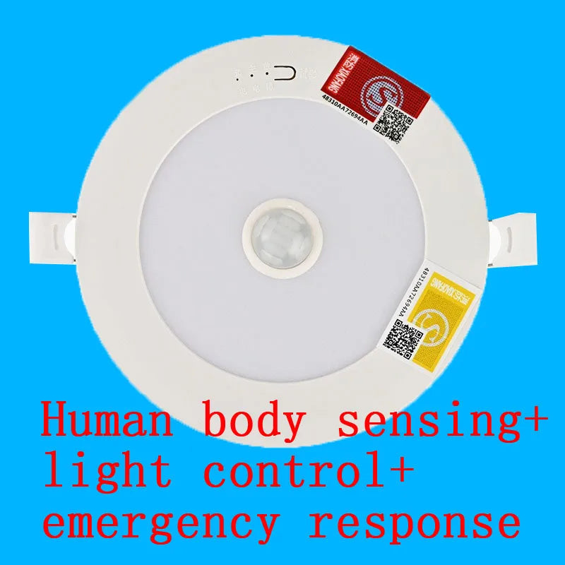 Emergency Tube Light LED Embedded Fire Emergency Light Human Induction Evacuation Power Outage Lighting Integrated Tube Light