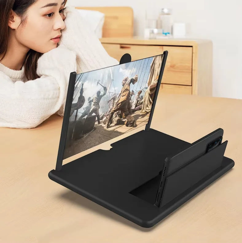 HD Mobile Phone Screen Amplifier 10/12 Inch Anti-Blue Light Eye Protection Clearer Vision Magnifier for Digital Wellbeing