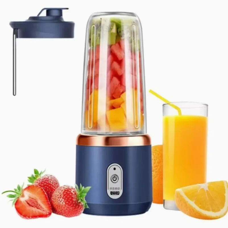 Electric Juicer Portable Small Fruit Juicing Cup USB Charging Outdoor Travel Electric Juicer 400ml Home Kitchen Milkshake Mixer