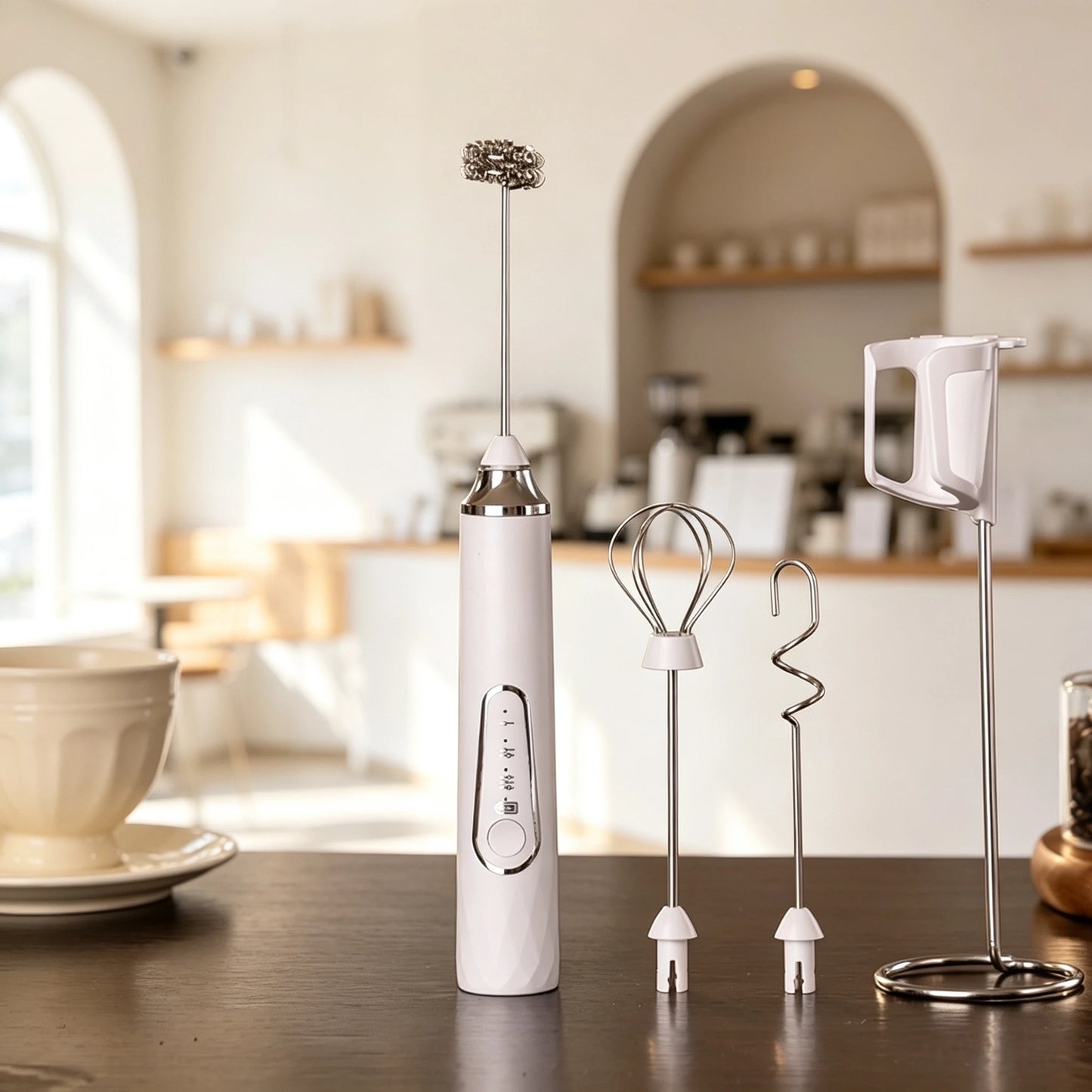 Milk Frother Electric Type-C Handheld Blender Mini Coffee Maker Whisk Mixer For Coffee Cappuccino Cream Matcha Birthday Gift