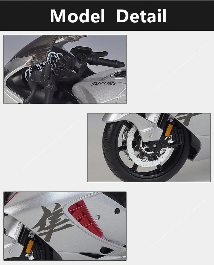 Maisto 1:12 SUZUKI 2022 Hayabusa Alloy Racing Motorcycle Model Diecasts Metal Street Sports Motorcycle Model Childrens Toys Gift