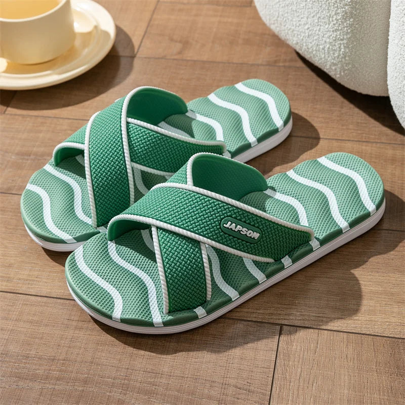 Summer Men Women Indoor Home Slippers Soft House Shoes Slides Guest Shoes Sleepers Slipers Room Bedroom Bathroom