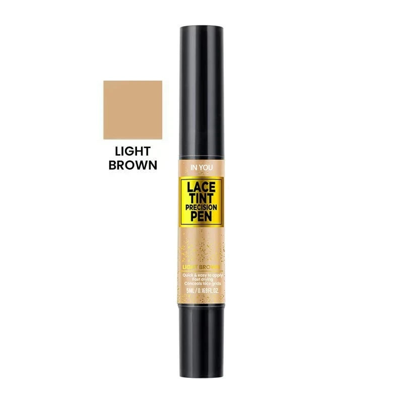 Lace Tint Pen for Wigs Long-Lasting Easy Apply Natural-Looking High Viscosity Hair Tint for All Hair Types