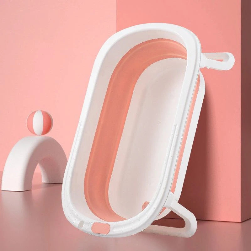 Baby Bath Tub Tub Foldable Baby Lying Sitting Large Tub Children's Household Bath Newborn Children's Products