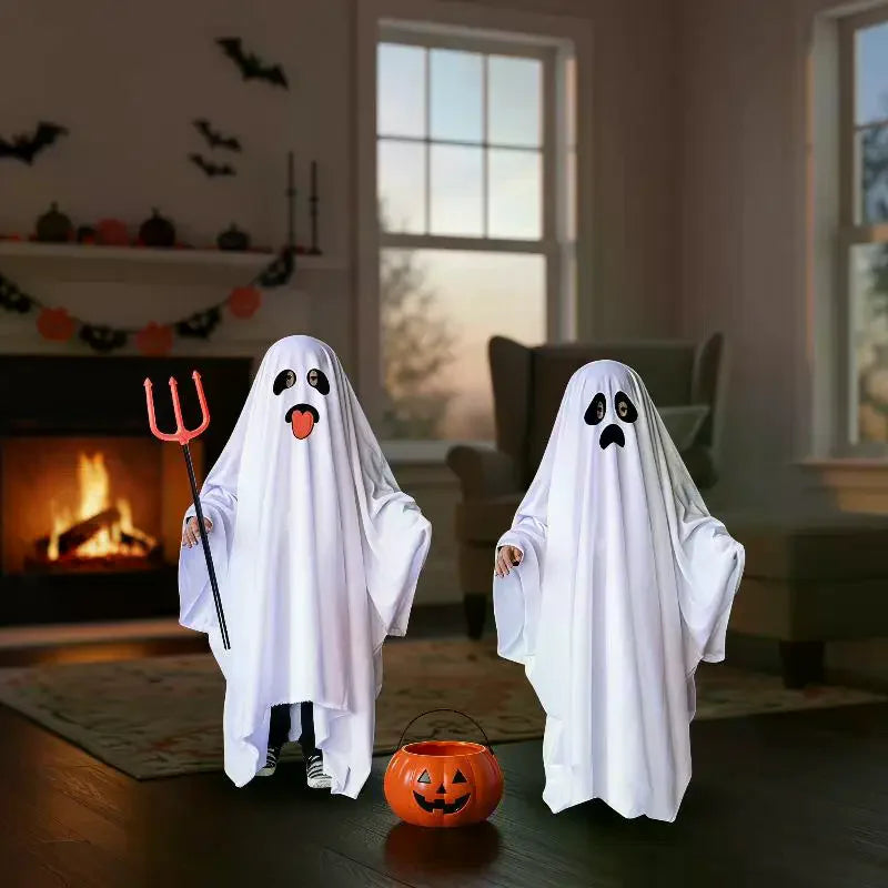 Halloween Costume Soft Breathable Fabric Easy Wear Cute Prints For Adults Kids Halloween Parties