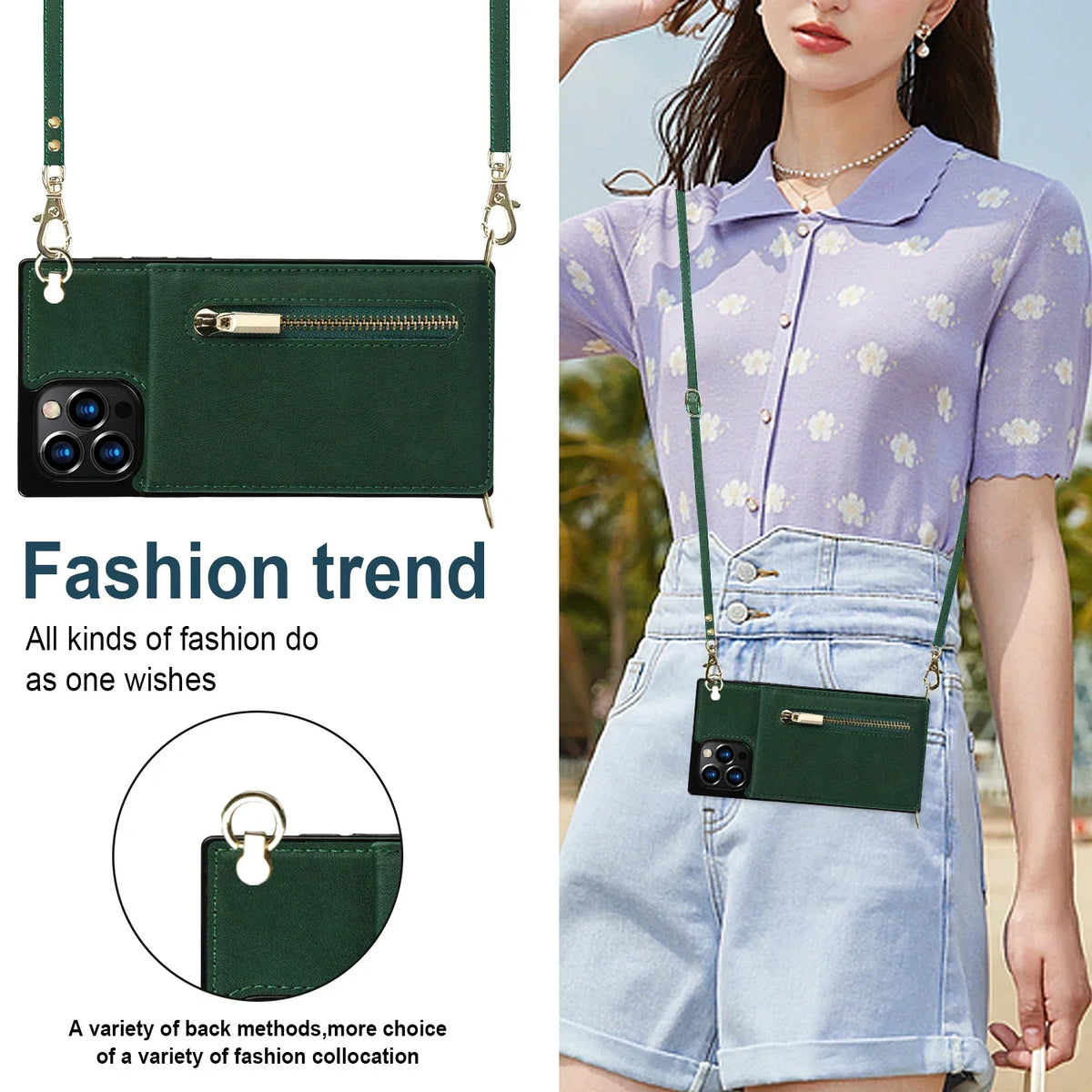 Crossbody Wallet for Huawei Mate 40 Pro 30 20 Lite P40 P30 Pro Plus Case with Card Holder Lanyard Strap Leather ZYXKZJLL