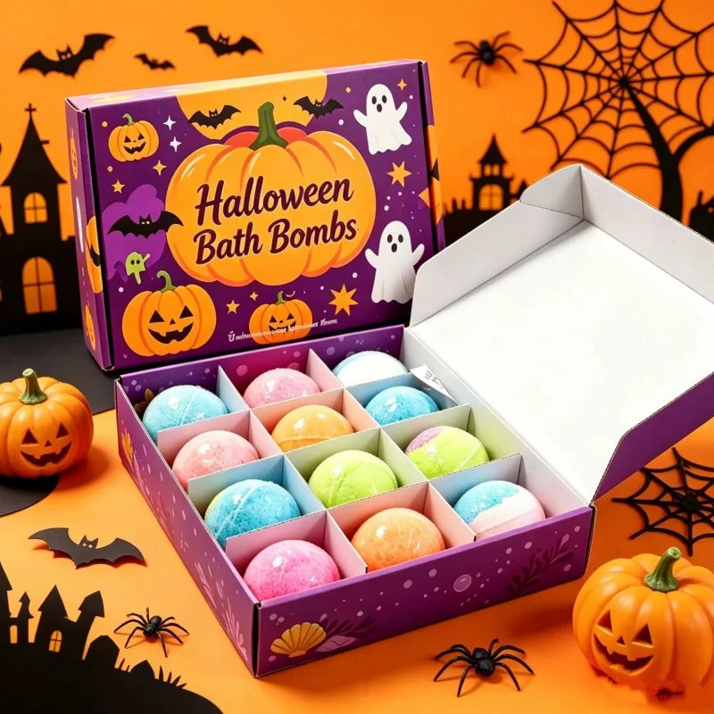 12pcs 60g Safe Natural Kids Bath Fizzies Surprise Hidden Toy Bubble Fizzy Ball Fun Bathtime Play Gift Set for Child