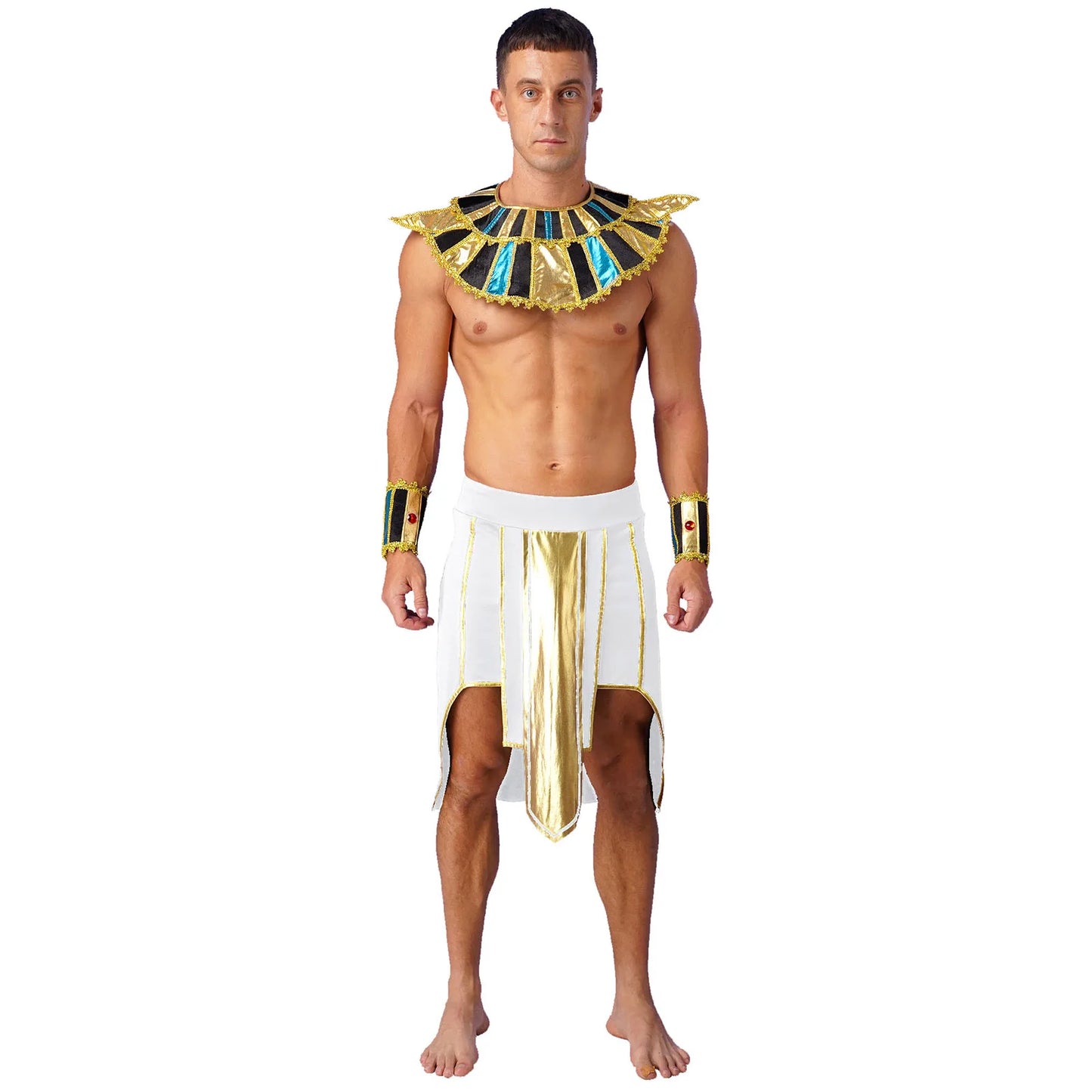 Halloween Adult Cosplay Complete Set Ancient Greek God Gladiator Clothing Mythical Prince Aladin Party Performance Costume