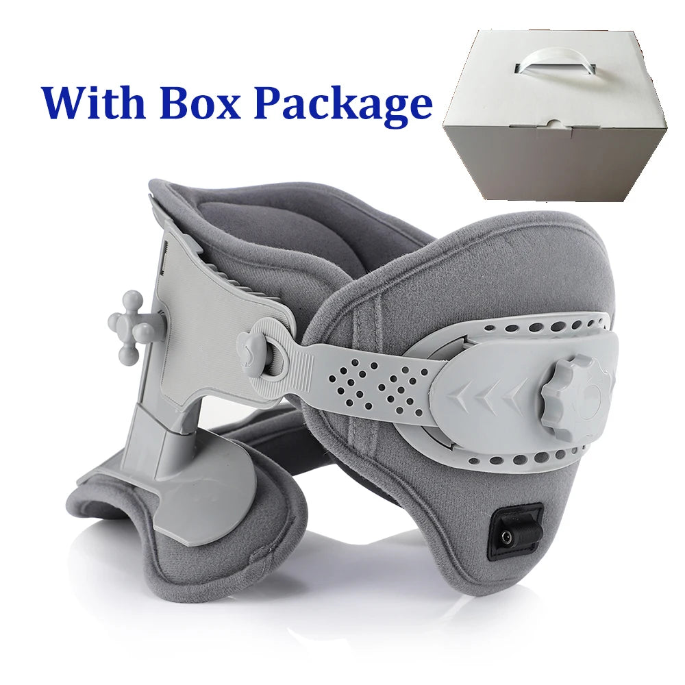 3 in 1 Neck Cervical Traction Electric Heating Spine Stretcher Support Collar Home Chiropractic Tool Spine Neck Posture Brace