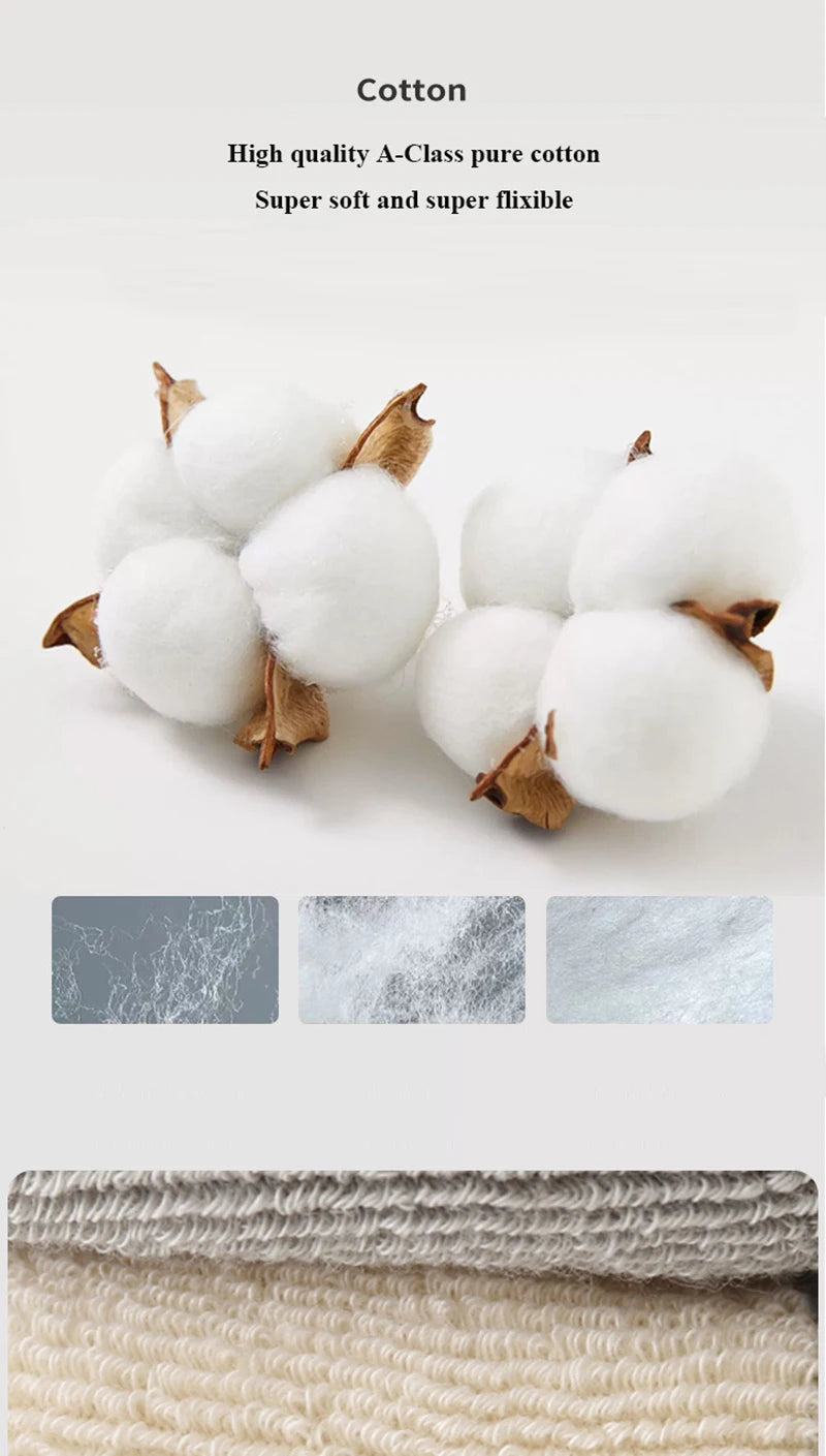 5 Pairs Winter Unisex Kids Baby Socks Infant Patchwork Non-slip Tube Socks Cotton Thick Warm Fleece Newborn Baby Stockings