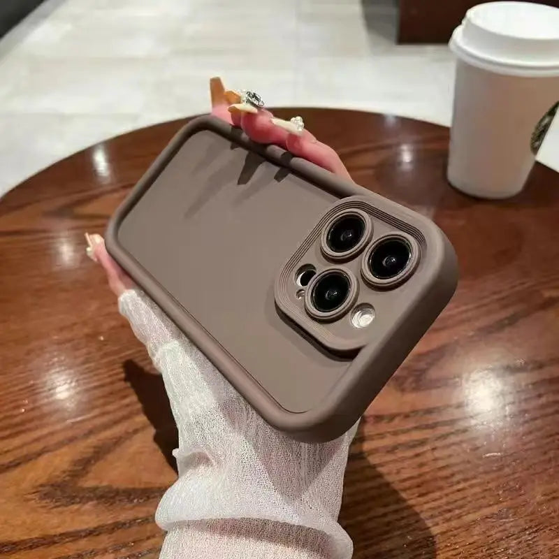 Luxury Candy Color Soft TPU Case For iPhone 17 Air 16 14 15 Pro Plus 13 12 11 Pro Max 16e Shockproof Silicone Phone Cover Fundas