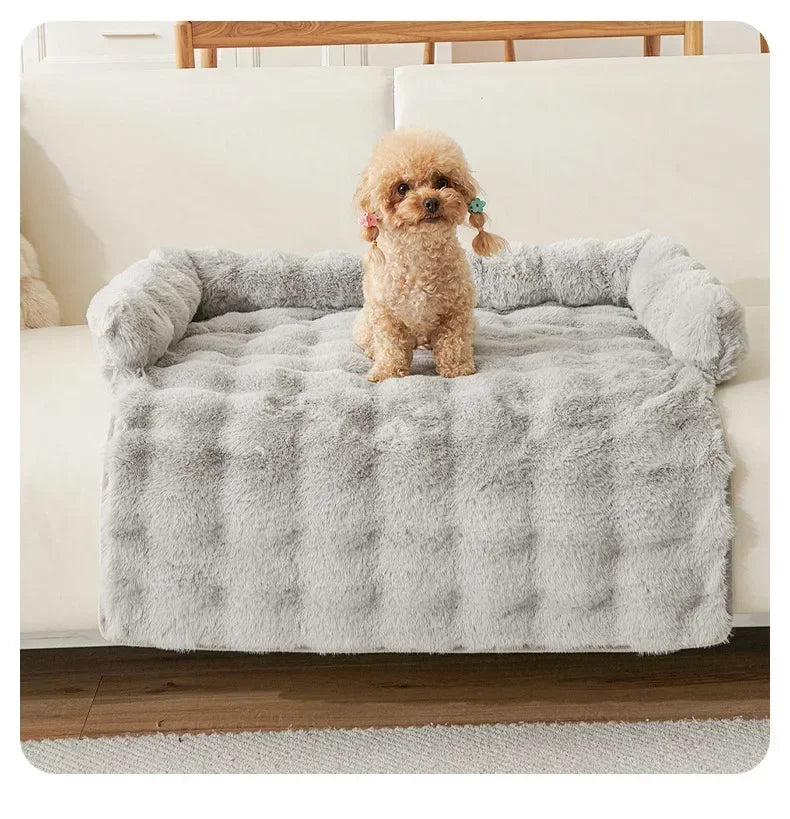 1PC Winter Warm Dog Bed Mats Super Soft  Plush Pet Blanket Pad Mat for Small Dogs Plush Neck Pillow Cat Nest Travel & Indoor