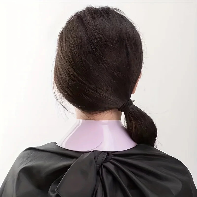 Adjustable Silicone Hairdressing Cape for Coloring & Chemical Treatments, Reusable Professional Salon Neck Protector