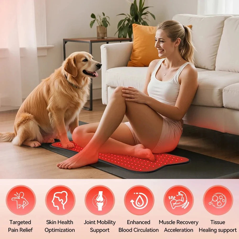 210pcs Red Infrared Light Therapy Pad LED Beauty Devices LED Bead Red Light Belt for Face and Body Back Knee Hands Feet Relief