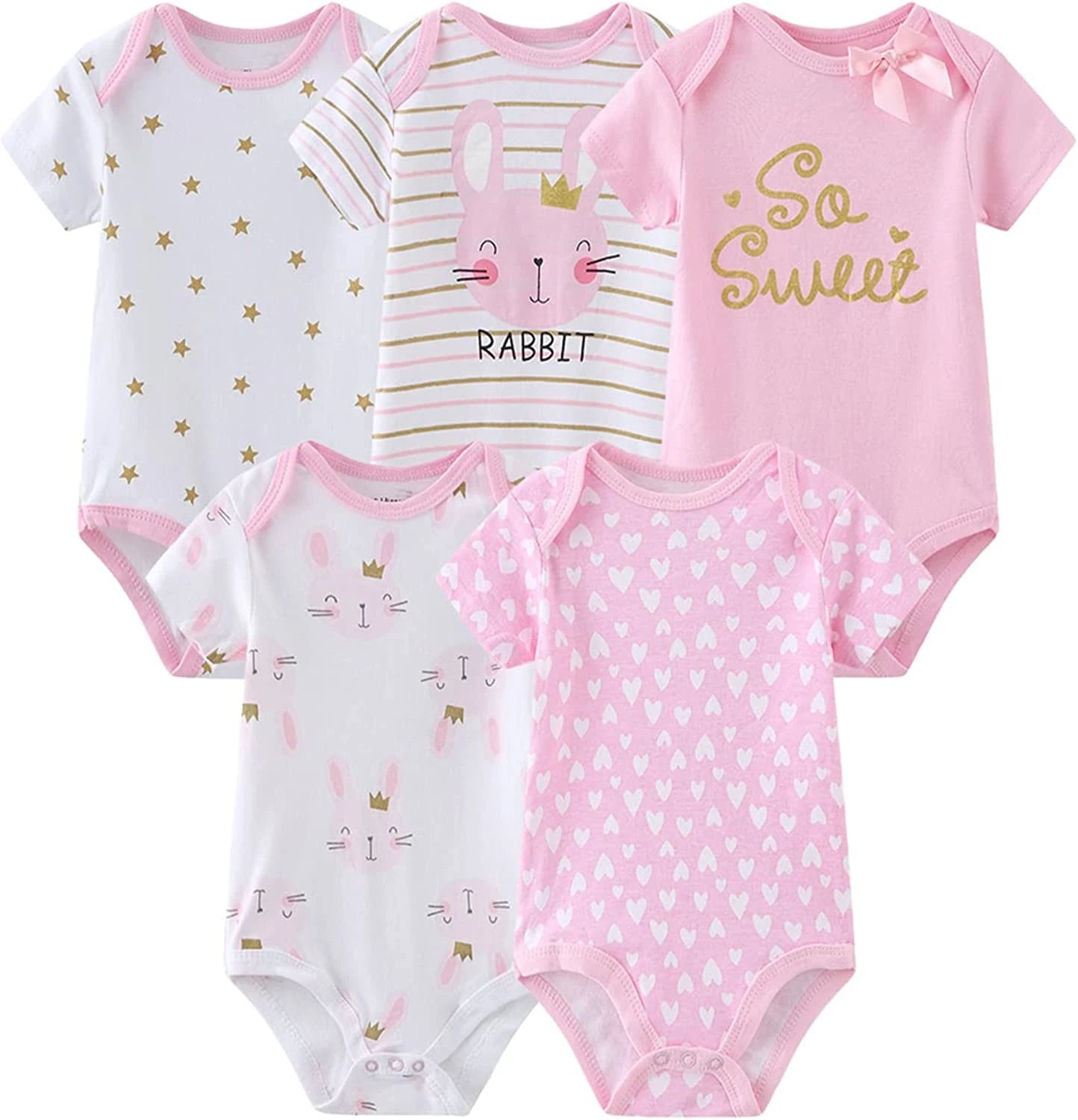 27Pieces Newborn Baby Girl Clothes Gift Set Print 100%Cotton Baby Boy Clothes Solid Color Baby Accessories