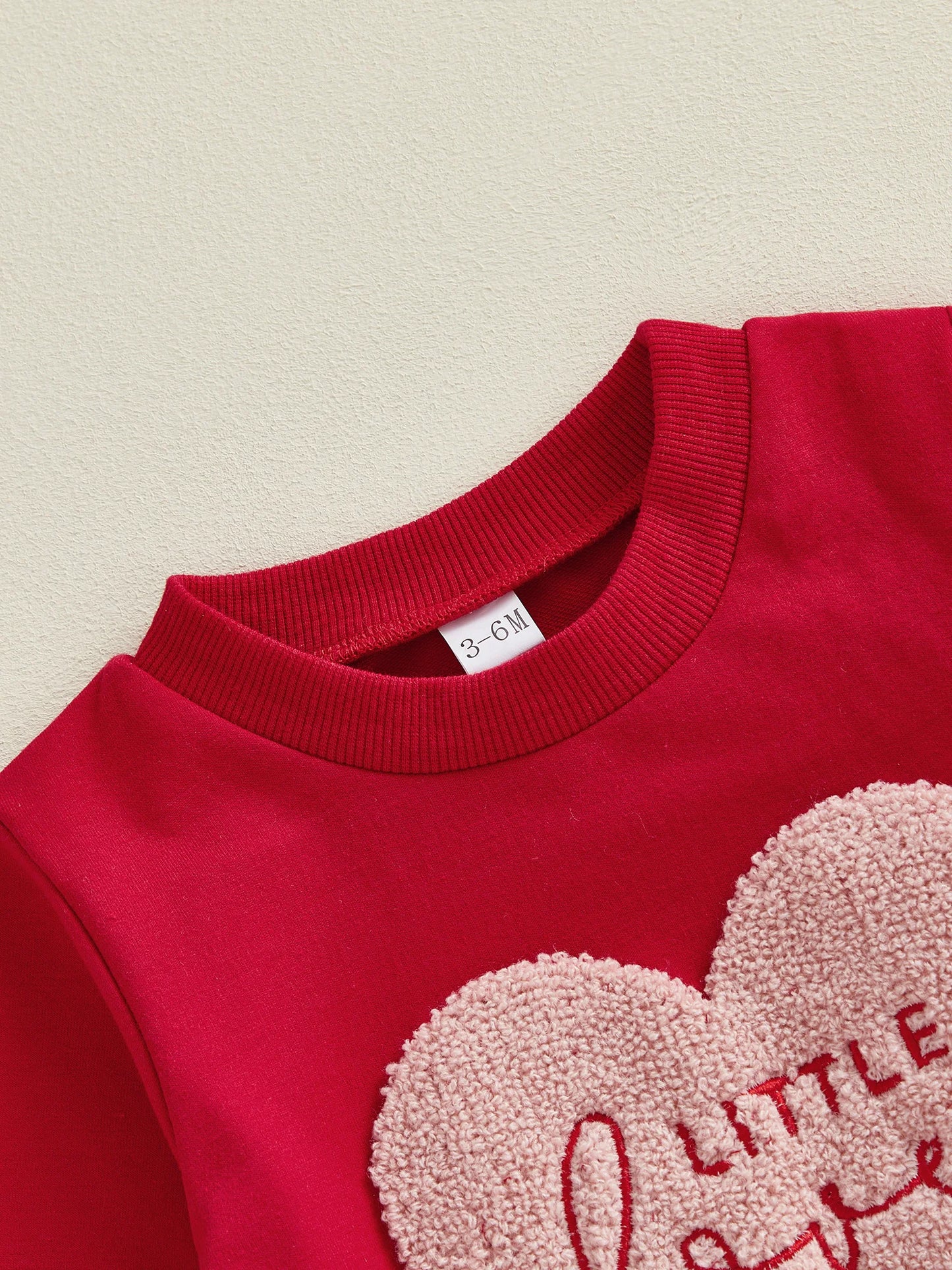 Spring Valentine's Day Infant Baby Boys Jumpsuit Casual Long Sleeve Heart Embroidery Romper Outfit Clothes