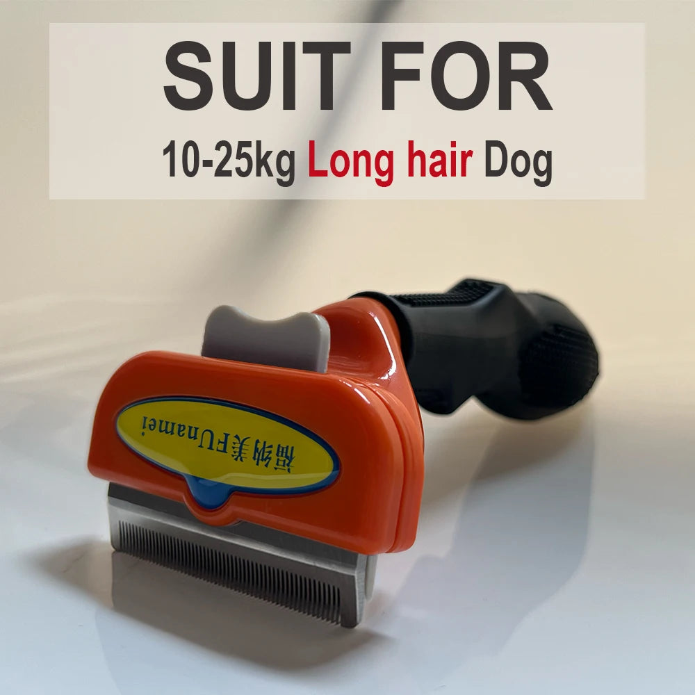 Funamei Dog Comb Dog Hair Removal Brush Cat Grooming Comb Hair Massage Combs 90% Shedding Pet Hair Remover for Dogs Cats Brush