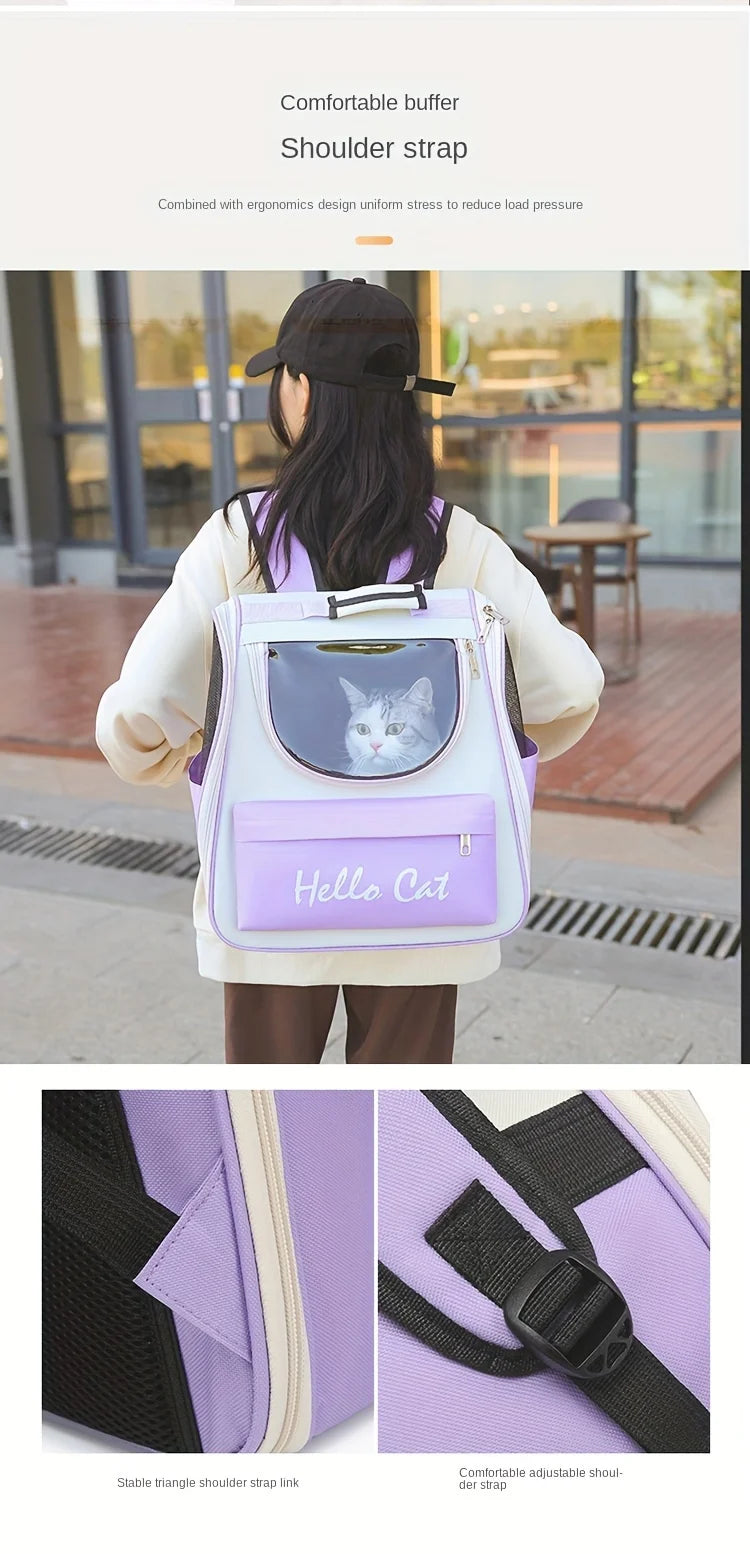 Cat Carrier Bags Windproof Outdoor Travel Backpack for Cat Small Dogs Transport Carrying Bag Cat Backpack Carriers With Cushion