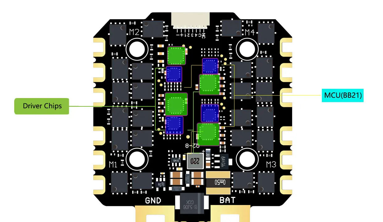 DAKEFPV F722 Flight Control FC 3-12S 100A 120A 4in1 ESC F722 Flight STACK 30x30mm For Remote Control FPV Racing Drone