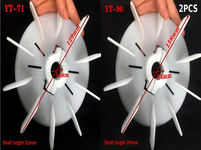 Plastic Motor Fan Blade Adjustable Motor Cooling Fan Impeller Motor Fan Vane High Temperature For Hydraulic Motor Accessories