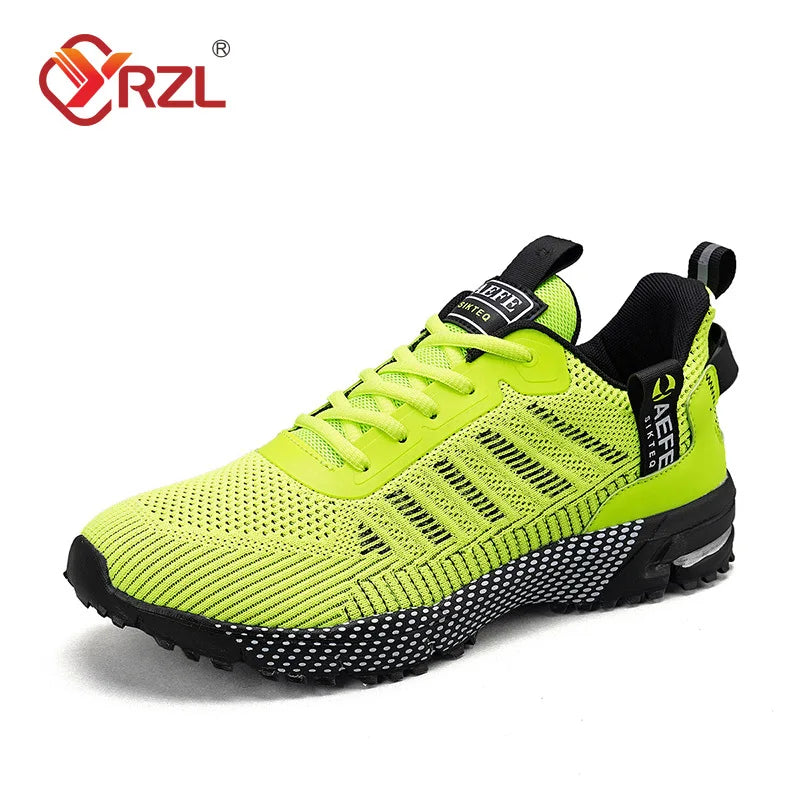 YRZL Men Casual Sport Shoes Breathable Lightweight Sneakers Outdoor Mesh Running Shoes Athletic Jogging Tenis Walking Shoes Man